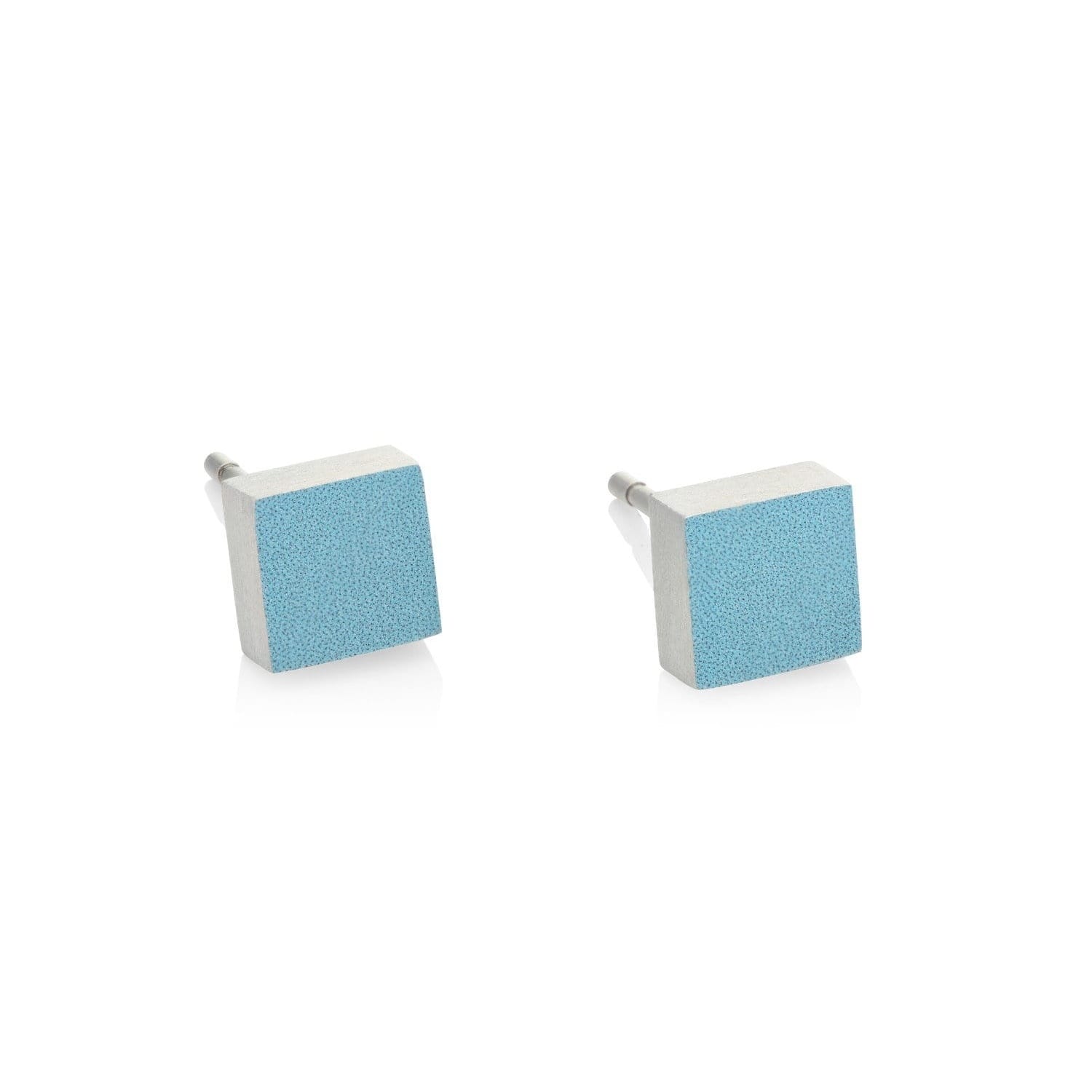 Ohrstecker Klein Quadrat VIEF Blau | O37B