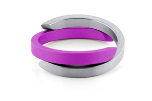 Armband C's gekruist Paars A1P