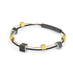 Armband KELLY Goldfarbe mit Schwarz | A257ZG