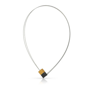 Collier twee kubussen C17ZG