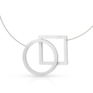 Collier Cirkel en Vierkant C241