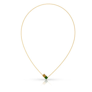 Ketting KAAT Groen|Goudkleur | CG205GRG