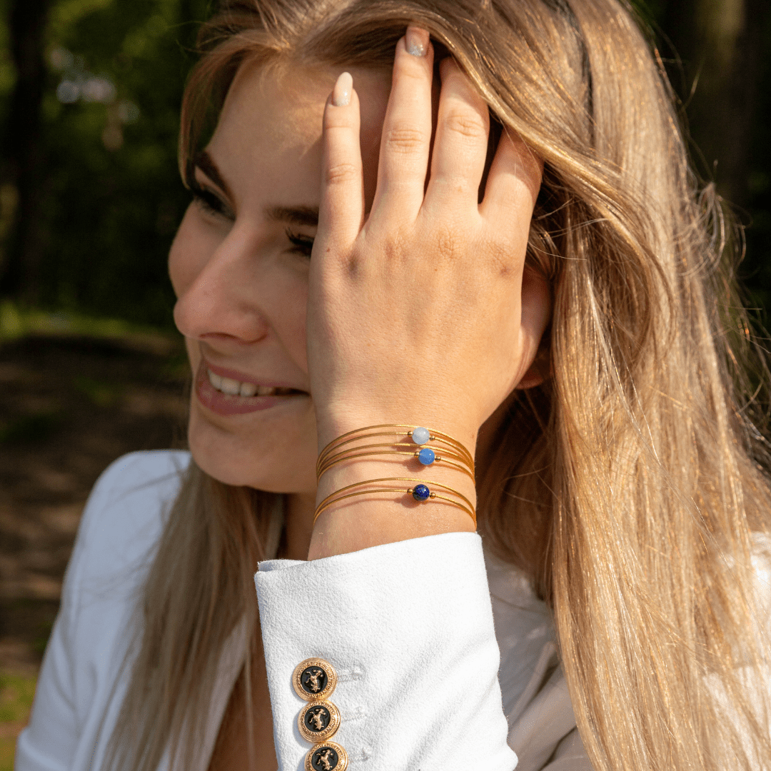 Thinking of You edelsteen armband Carneool goudkleur