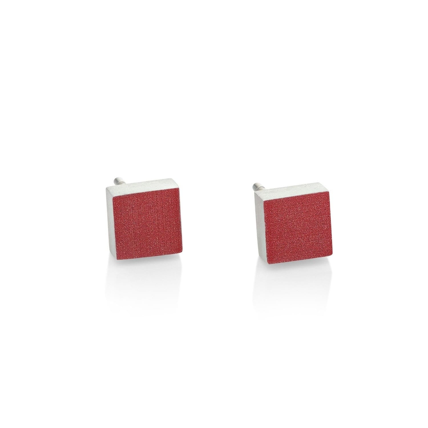 Ohrstecker Klein Quadrat VIEF  Rot | O37R