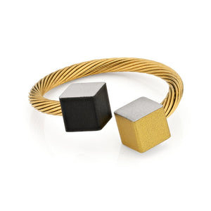 Ring KIKI Zwart-Goudkleur | RG4ZG