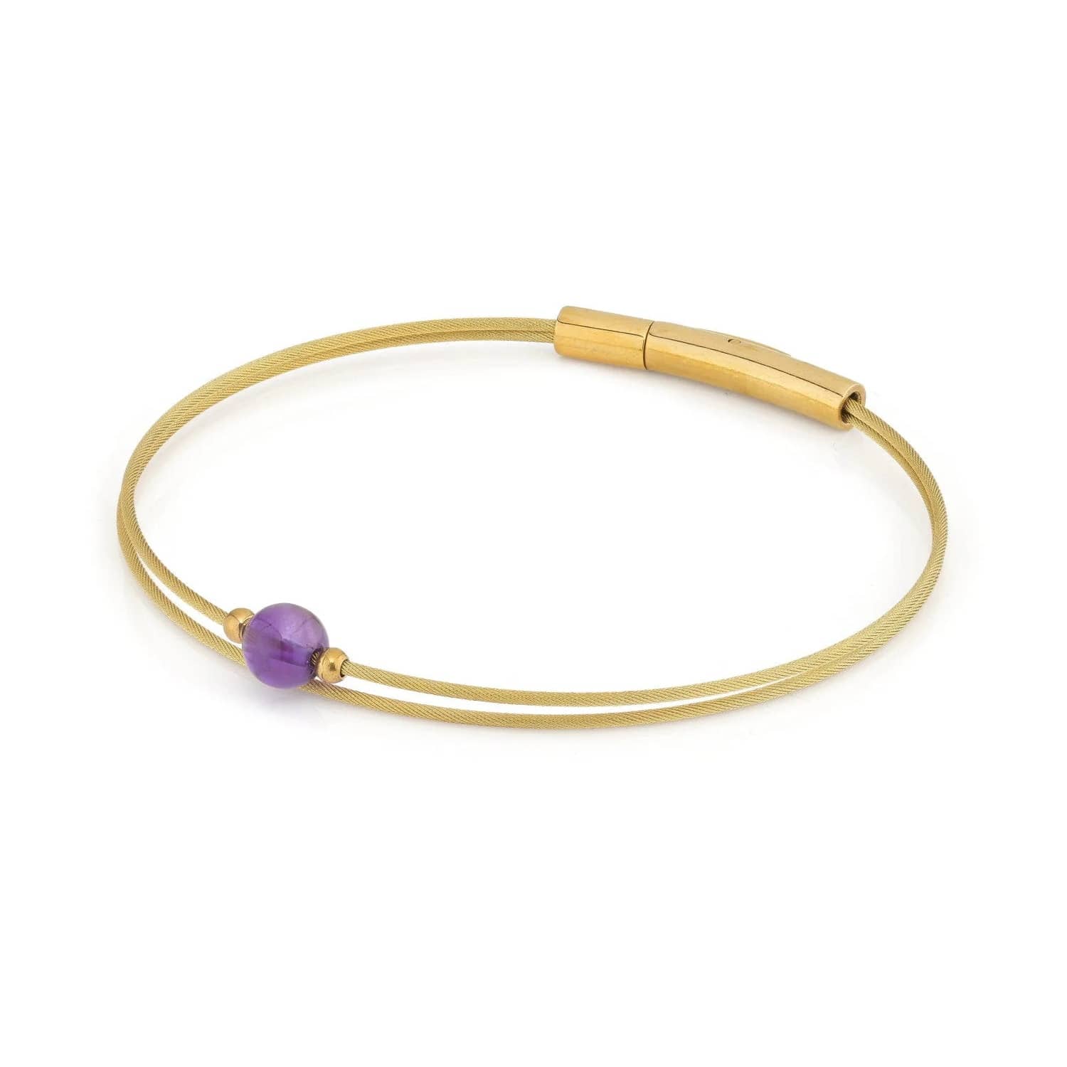 Armband „Thinking of You“ mit Amethyst, goldfarben | A712GG