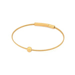 Armband „Ich denke an dich“ mit goldfarbener Perle | A706GG