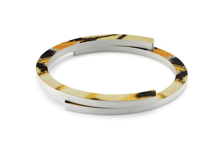 Armband Geel|Zwart Vlinder A28