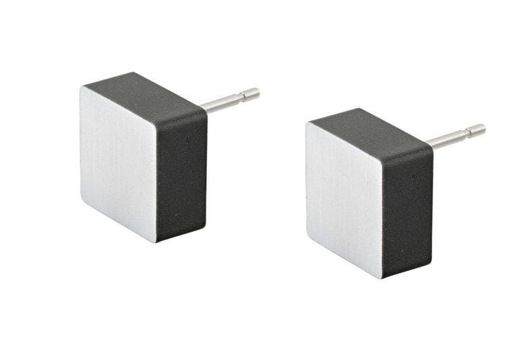 Ohrstecker Quadrat VIEF Schwarz | O15Z