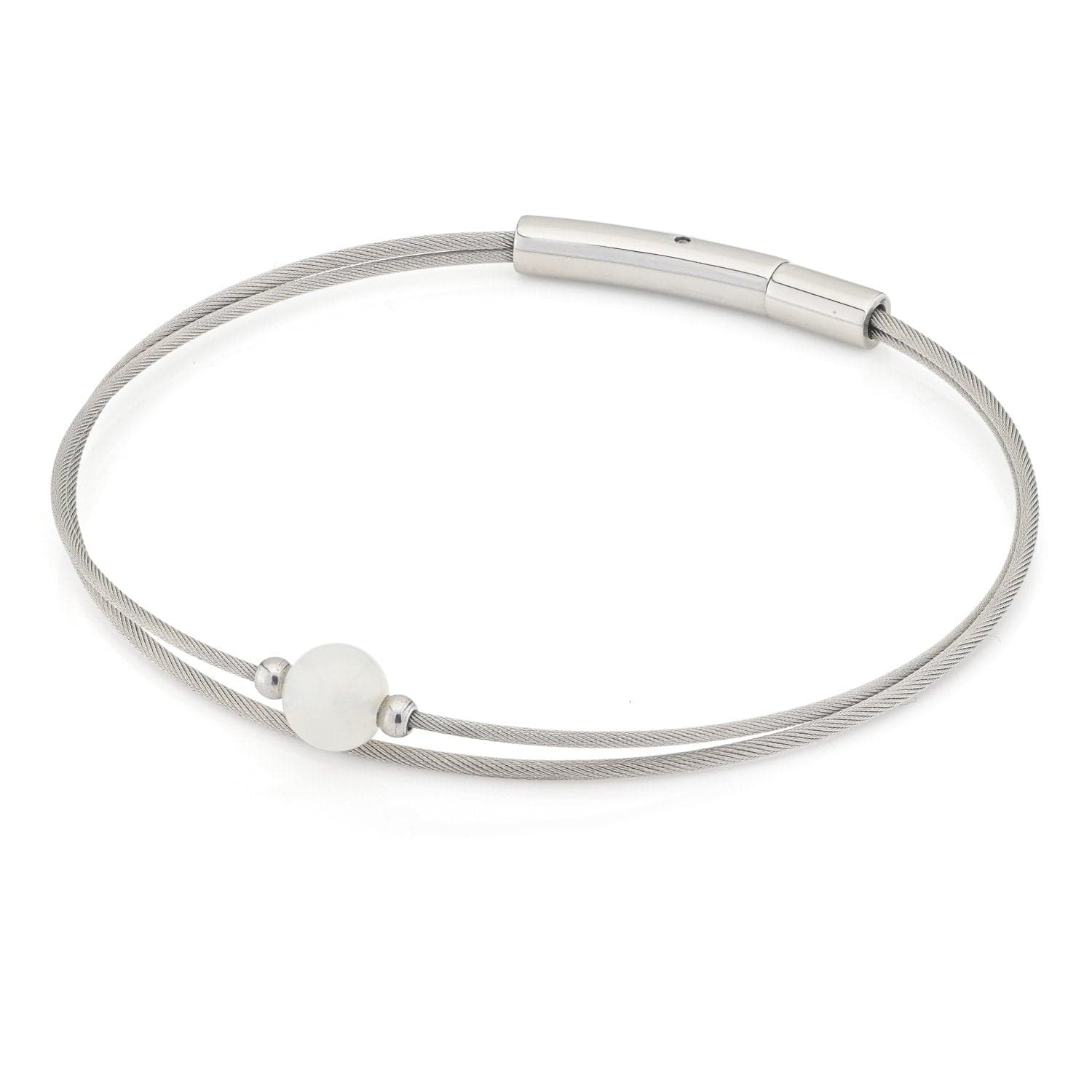 Armband Thinking of You mit Mondstein-Edelstein, silberfarben A715B | CLIC by Suzanne