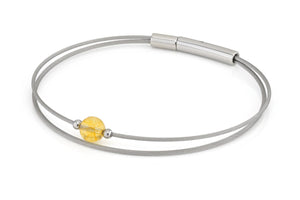 Thinking of You edelsteen armband Citrien zilverkleur