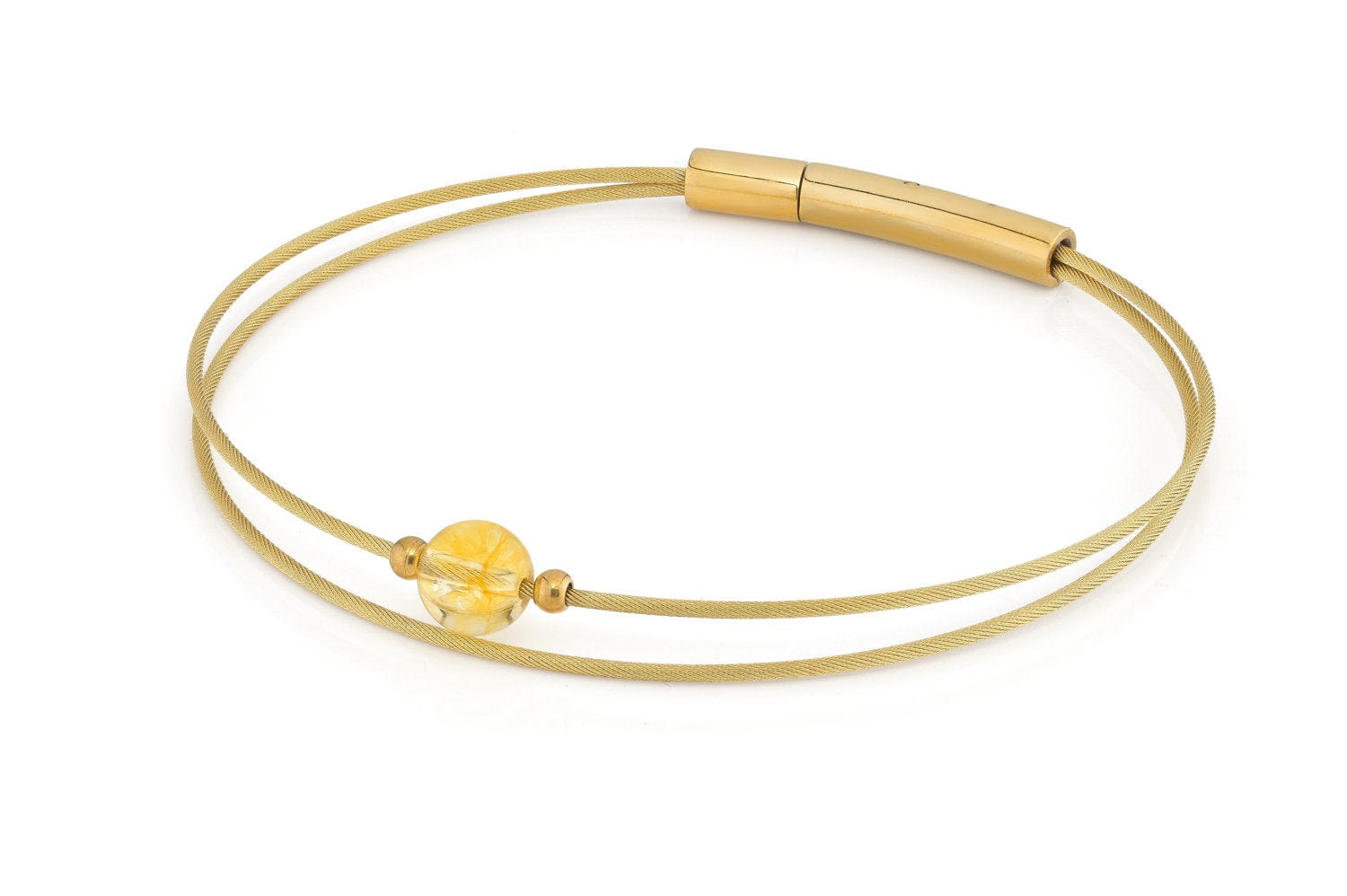 Thinking of You edelsteen armband Citrien goudkleur