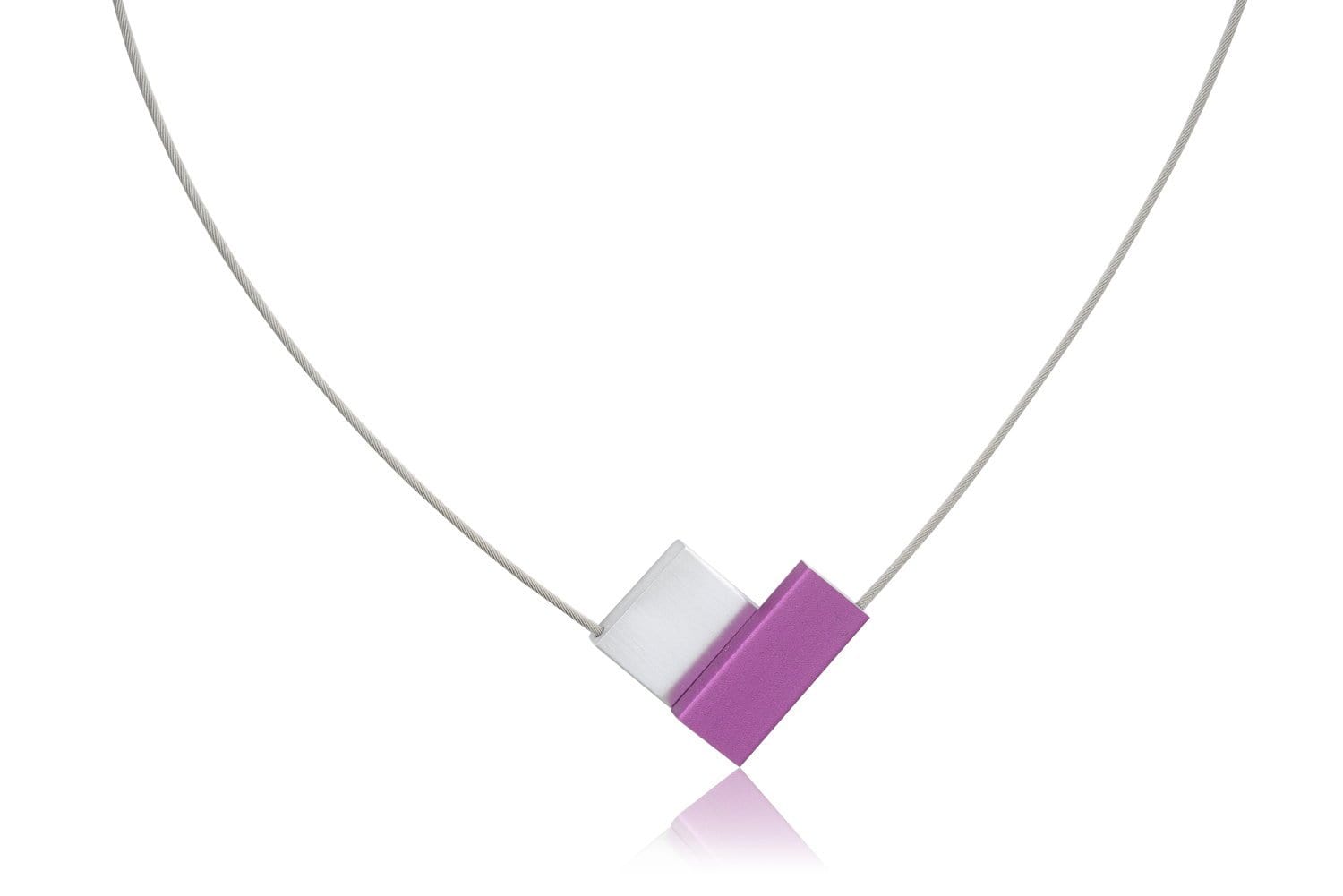 Halskette V-Form Lila C150P