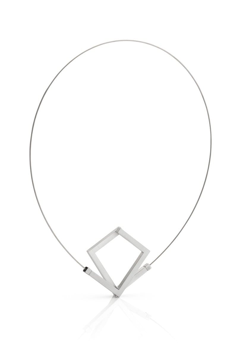 Collier Vlieger - aluminium ketting