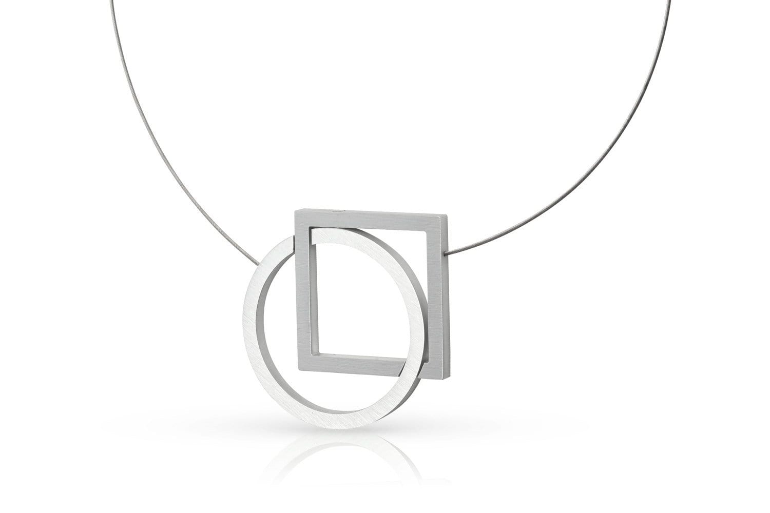 Halskette Kreis und Quadrat C241