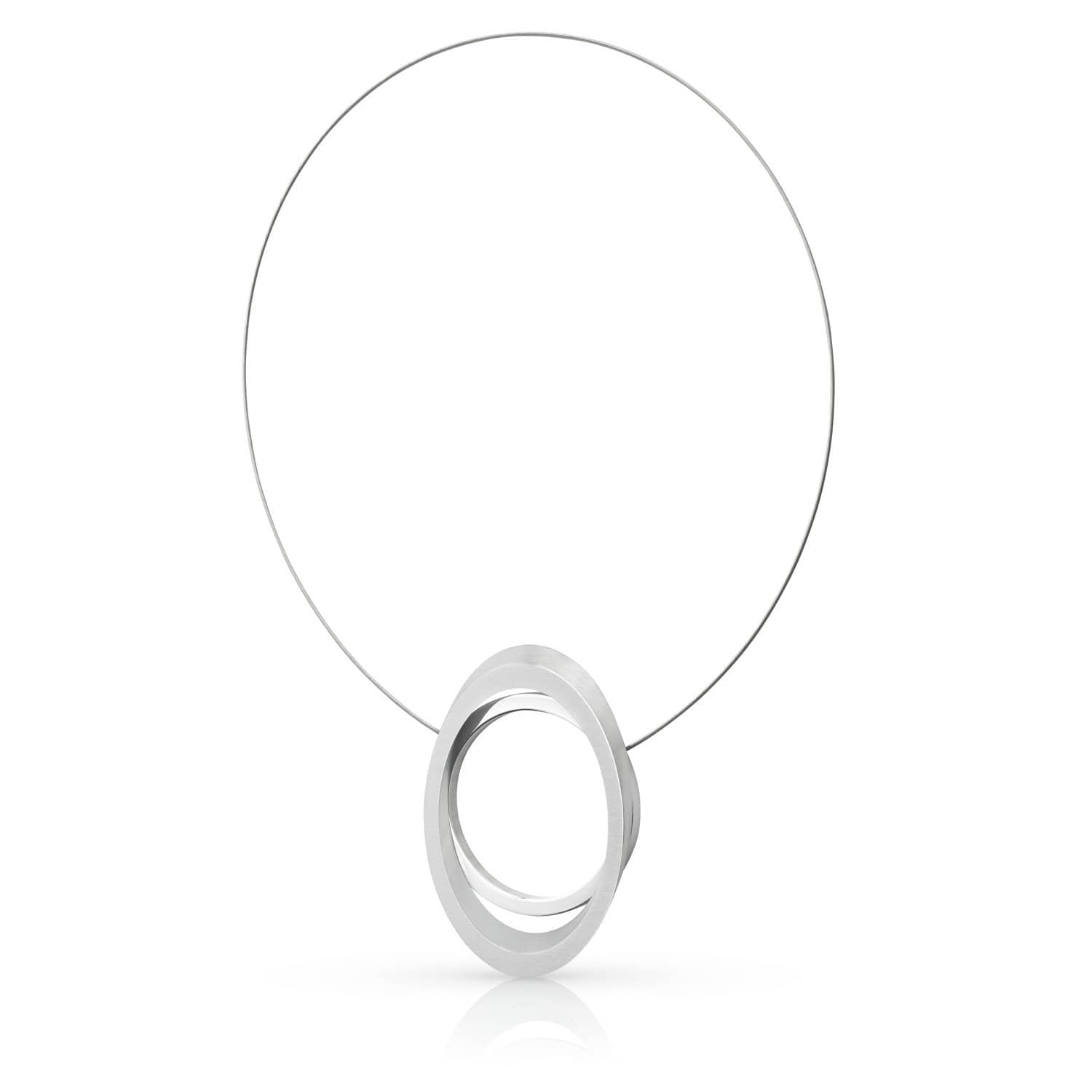 Halskette Großer Ring mit Oval C242