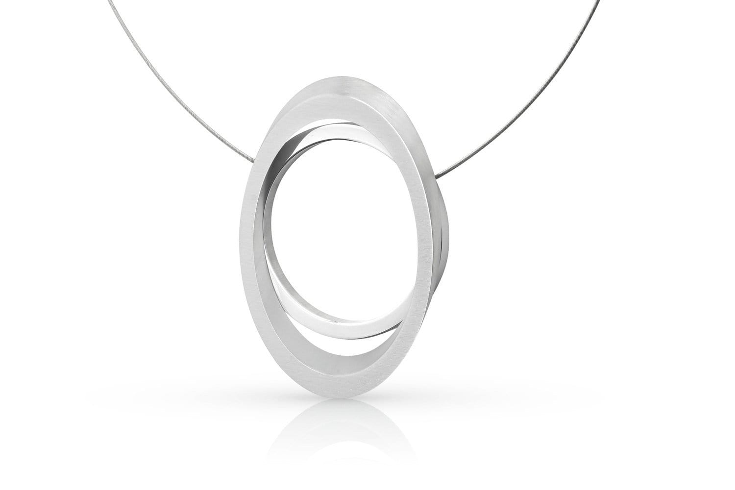 Halskette Großer Ring mit Oval C242