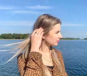 Oorbellen SUUS Lang Zilverkleur | O38